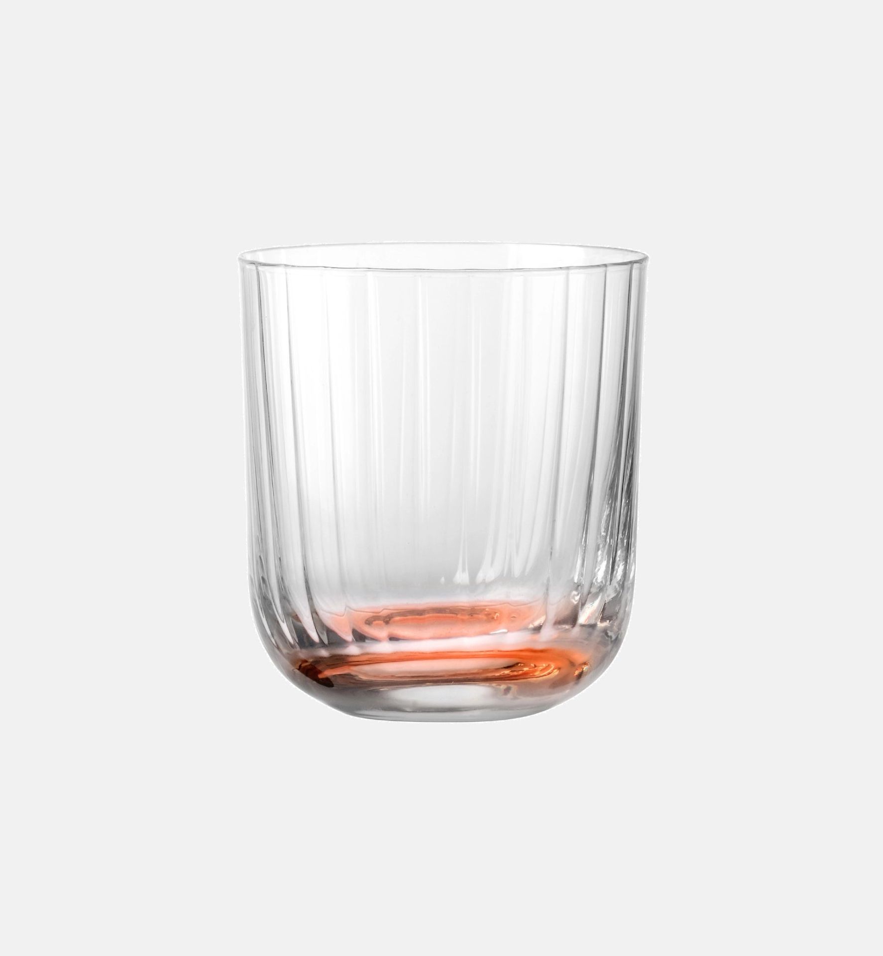 Ryflowane szklanki do wody Pomarańczowy 300 ml Bubble