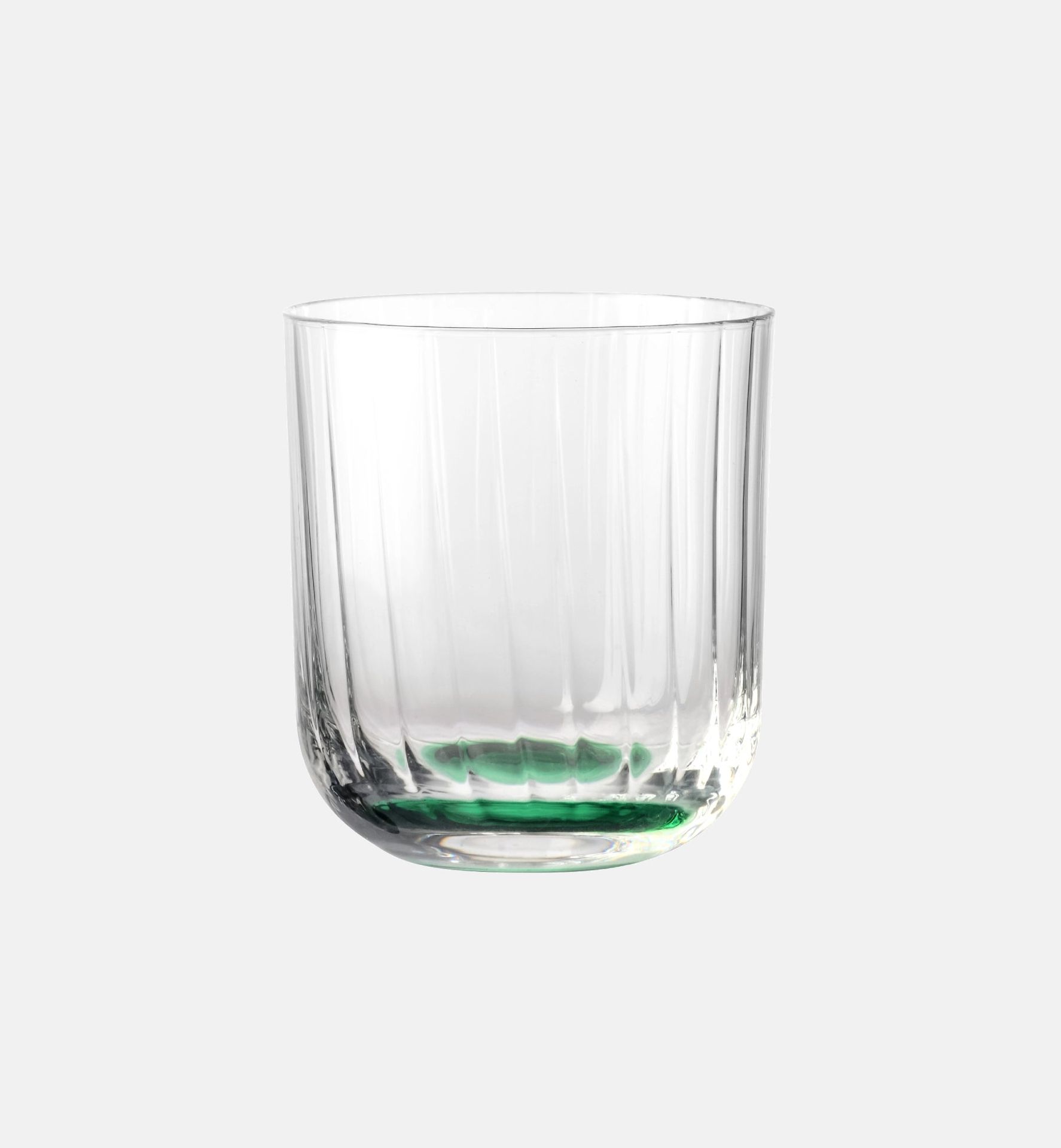 Ryflowane szklanki do wody Ciemnozielony 300 ml Bubble
