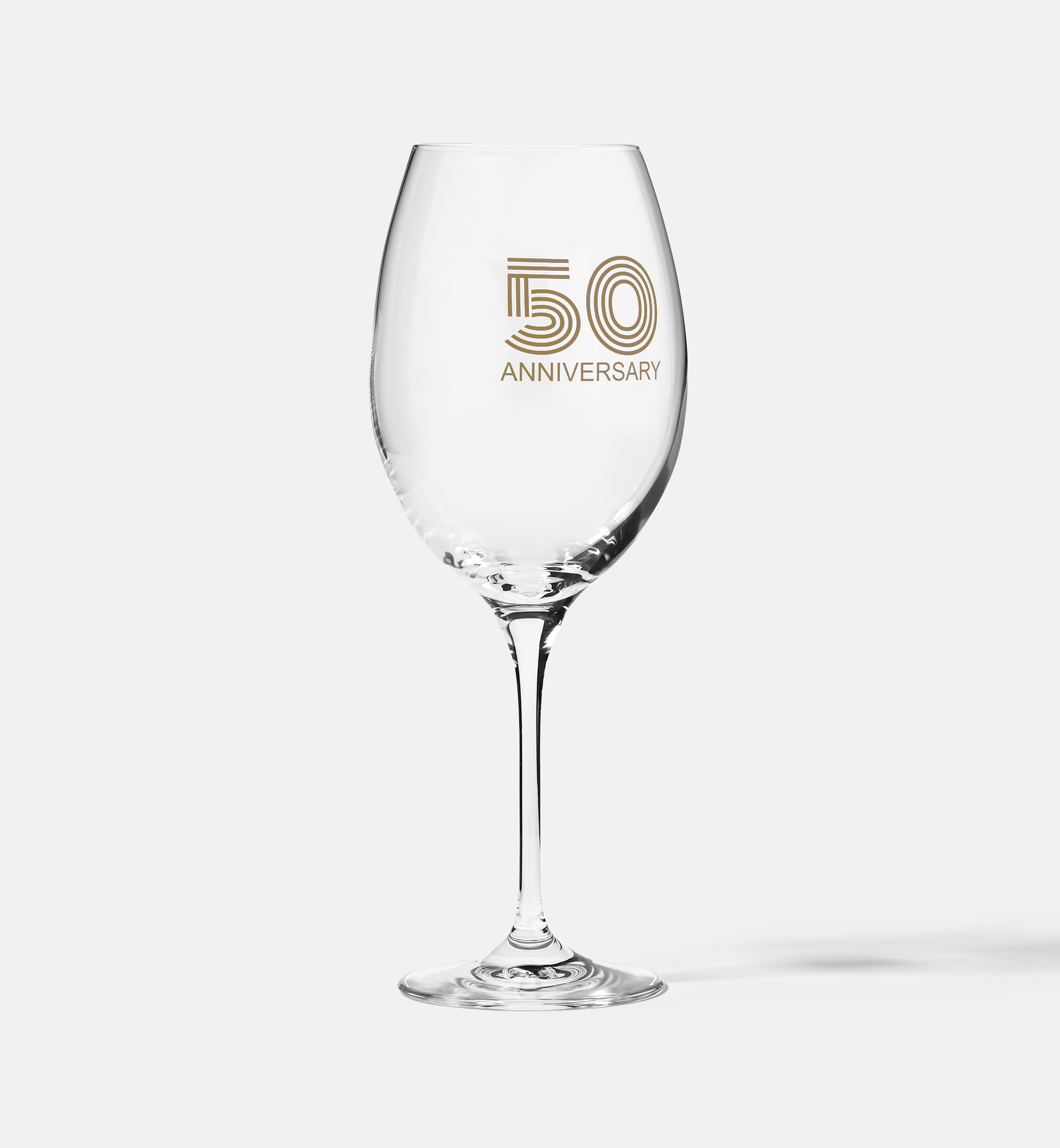 Zdobiony kieliszek do wina z napisem 50 ANNIVERSARY, 50 ROCZNICA 480 ml Celebration Moments