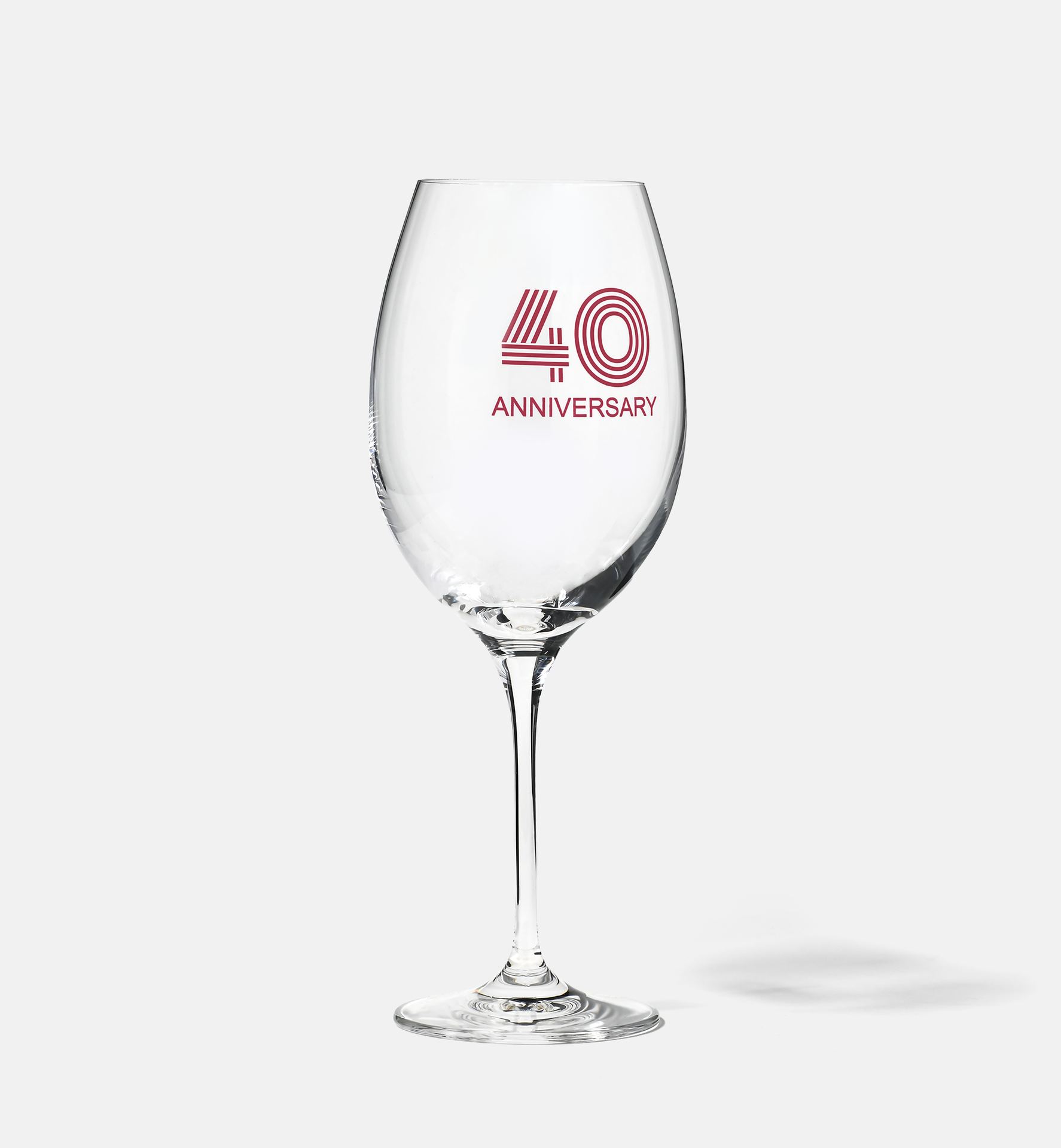 Zdobiony kieliszek do wina z napisem 40 ANNIVERSARY, 40 ROCZNICA 480 ml Celebration Moments
