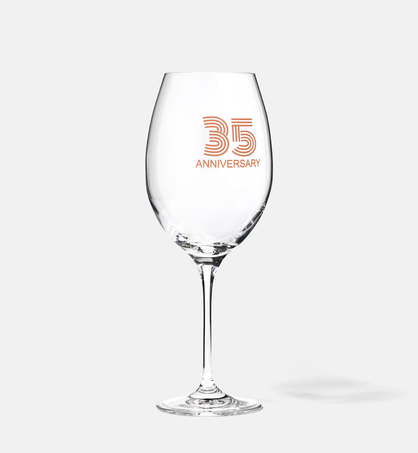Zdobiony kieliszek do wina z napisem 35 ANNIVERSARY, 35 ROCZNICA 480 ml Celebration Moments