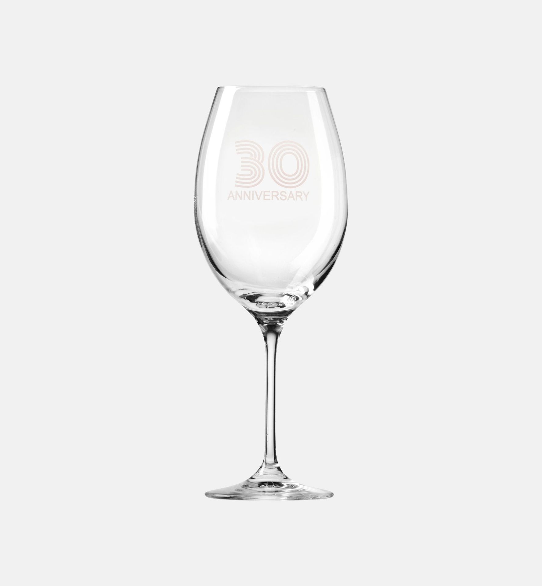 Zdobiony kieliszek do wina z napisem 30 ANNIVERSARY, 30 ROCZNICA 480 ml Celebration Moments