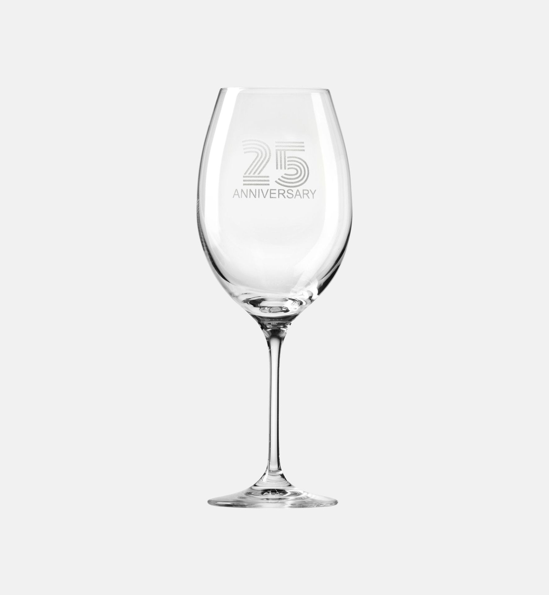 Zdobiony kieliszek do wina z napisem 25 ANNIVERSARY, 25 ROCZNICA 480 ml Celebration Moments