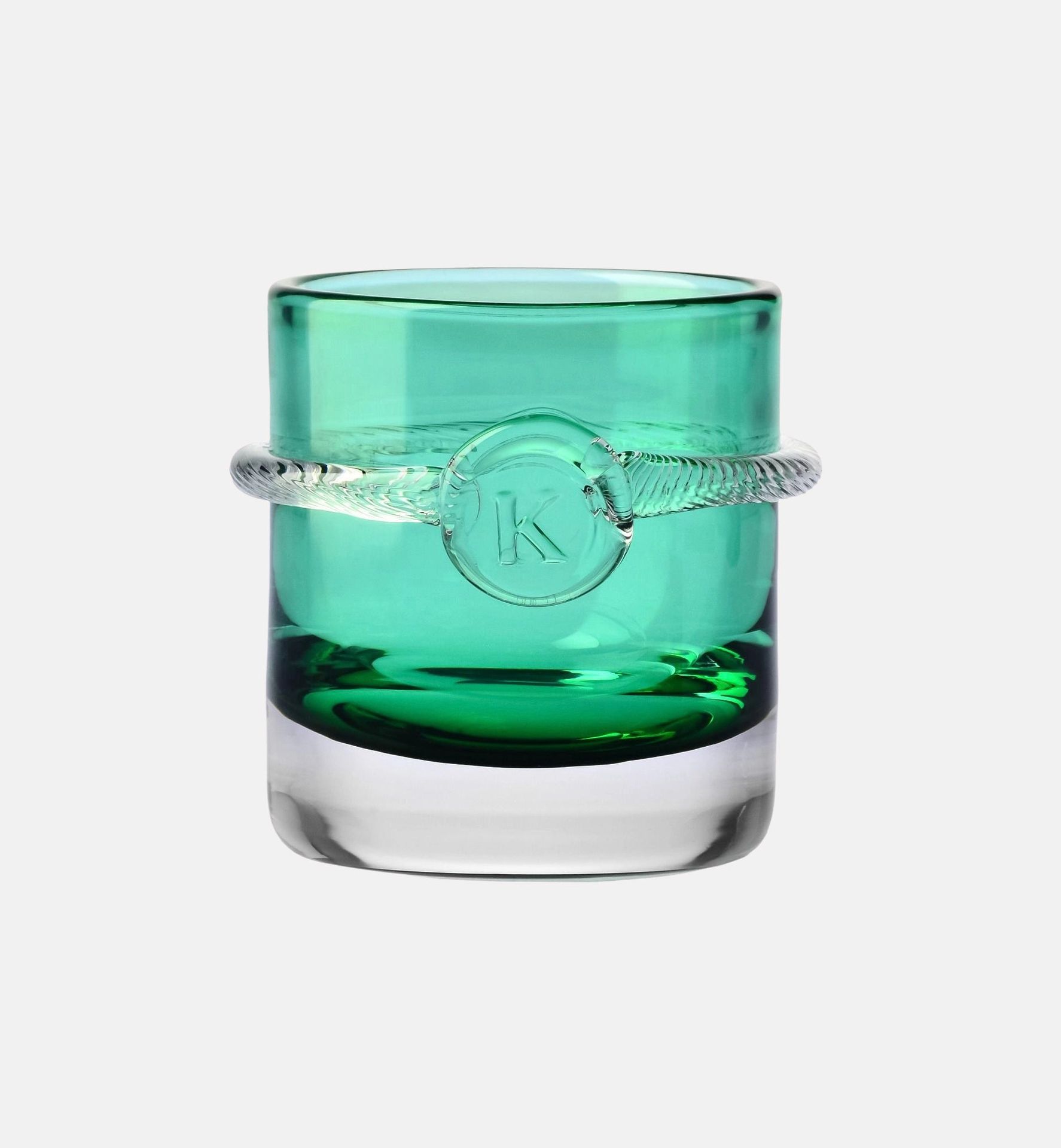 Niskie kryształowe szklanki Szmaragd 330 ml Heritage