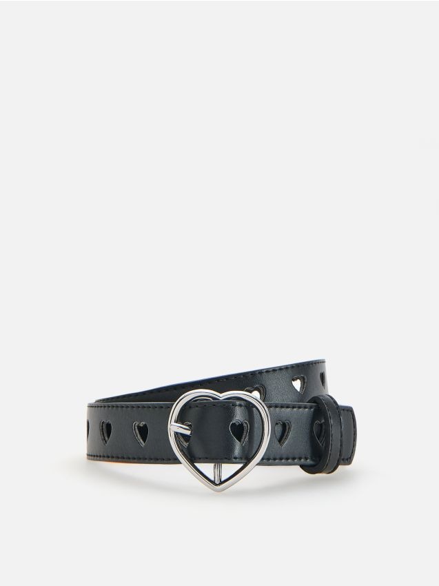 Reserved - Skórzany pasek - czarny