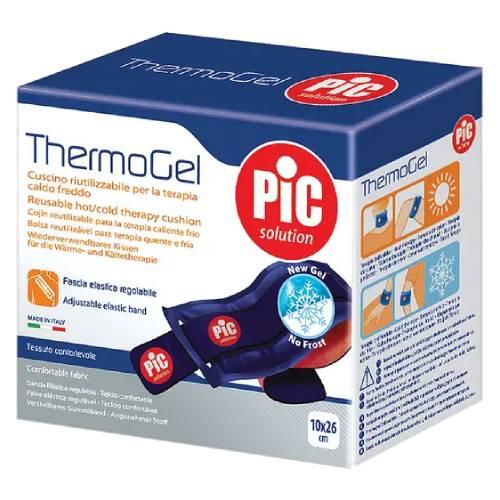PIC Thermogel Kompres żelowy ciepło-zimno 10 x 26 cm z opaską elastyczną i pokrowcem, 1 szt.