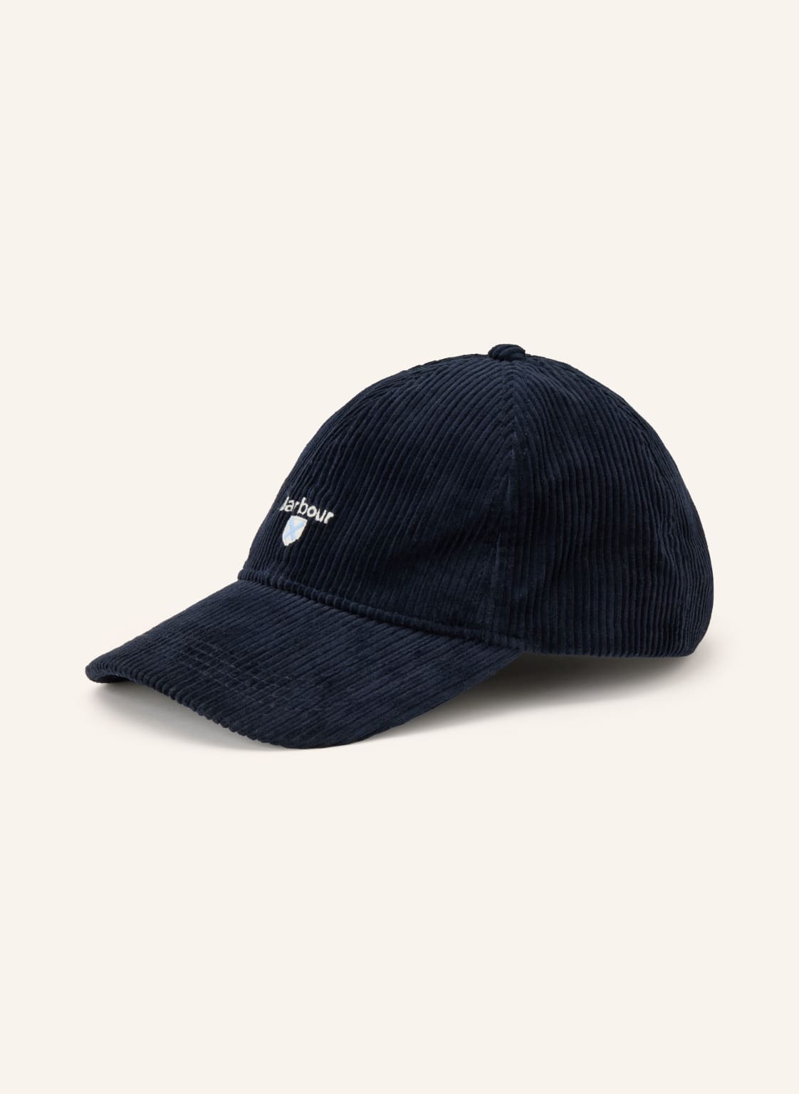Barbour Sztruksowa Czapka Z Daszkiem Preston blau