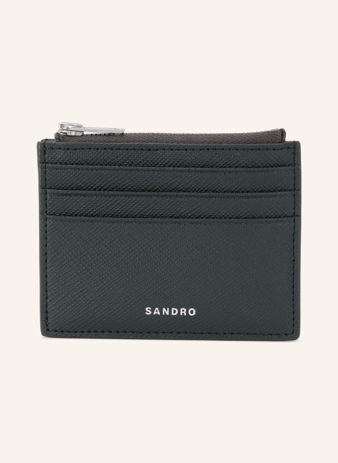 Sandro Etui Na Karty Saffiano gruen
