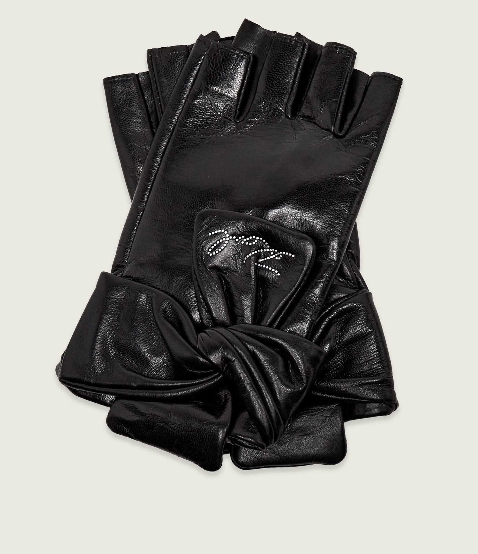 Karl Lagerfeld Skórzane rękawiczki K/Signature