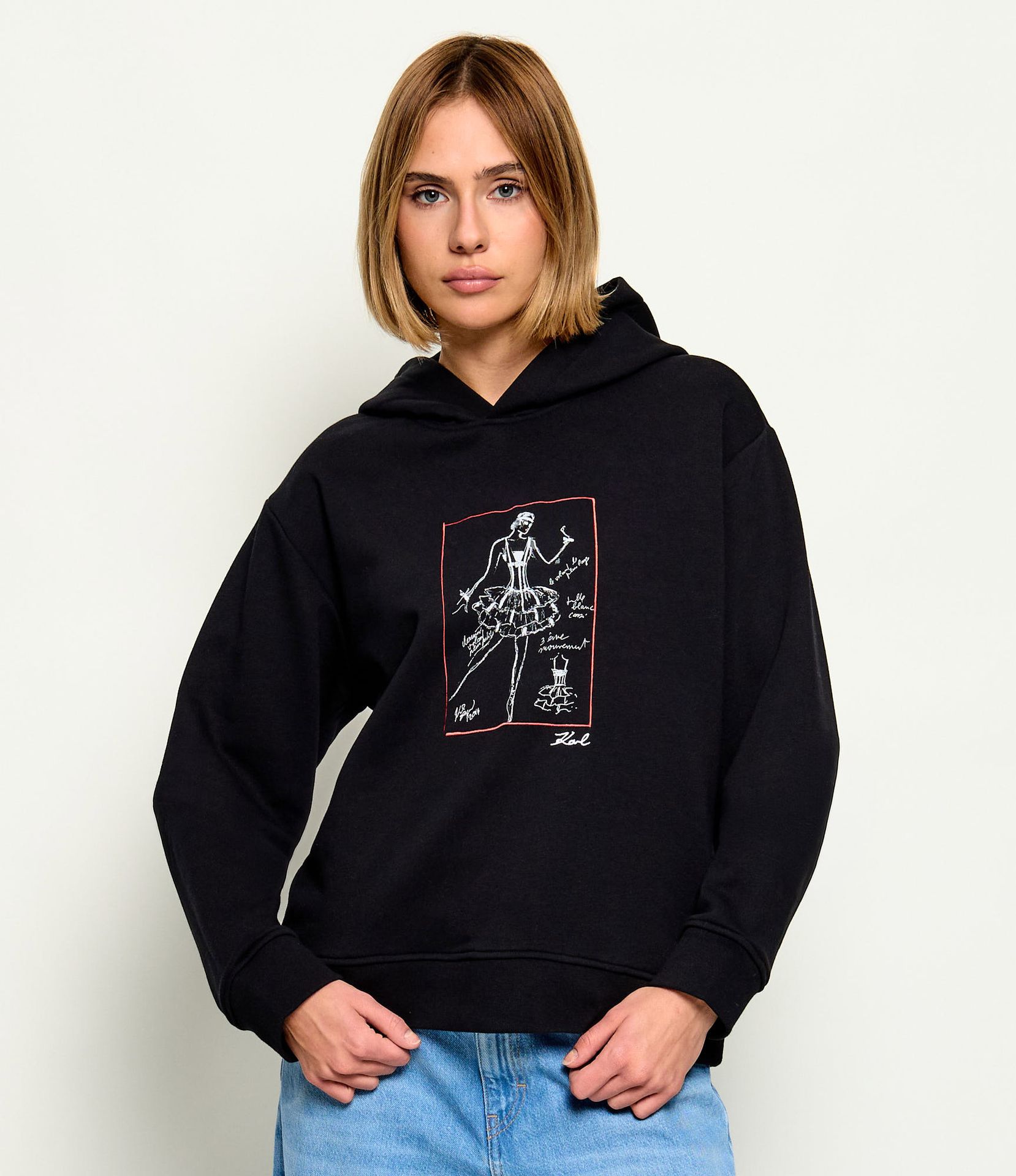 Karl Lagerfeld Bluza Le Ballet Relaxed fit