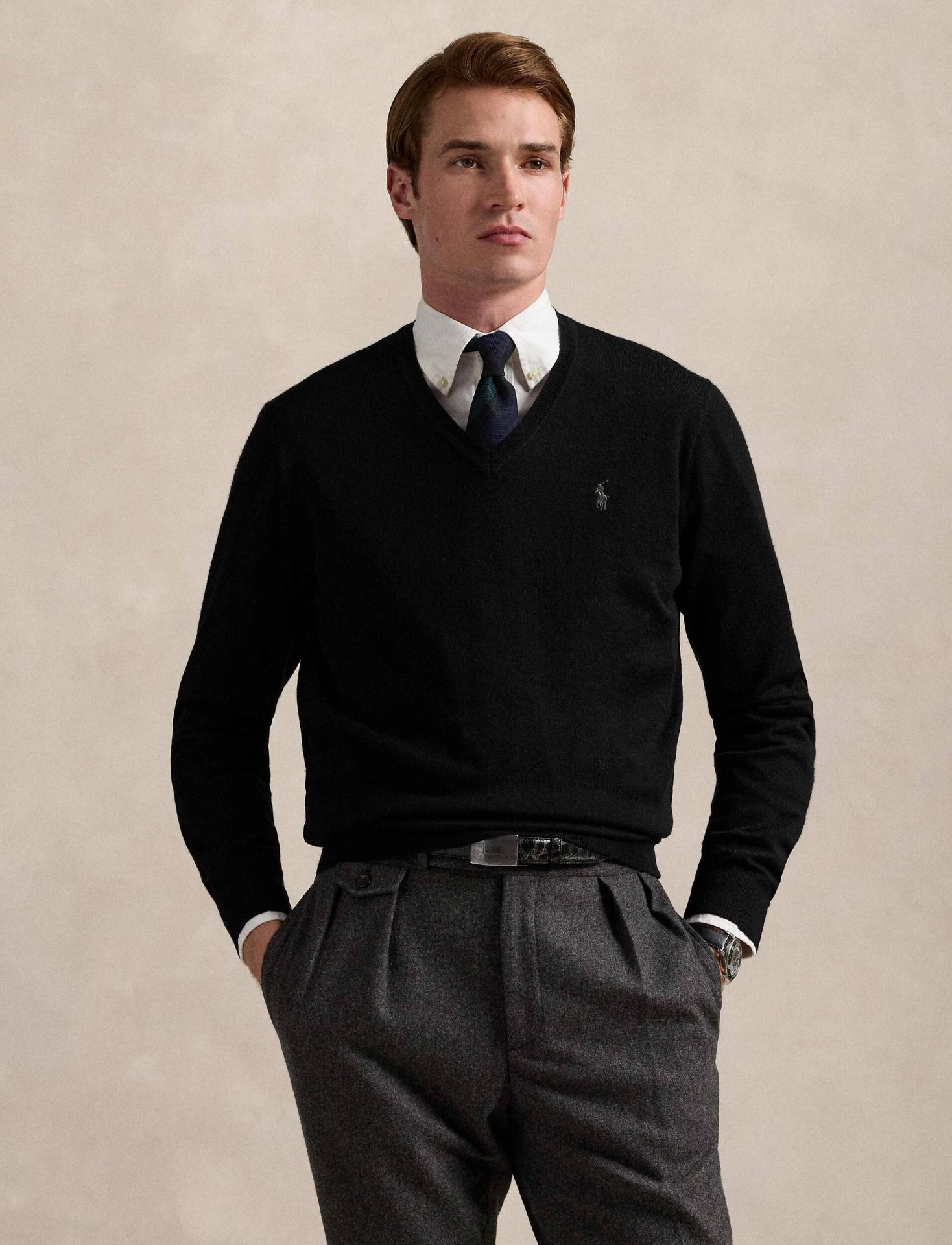 POLO RALPH LAUREN Wełniany sweter Regular Fit
