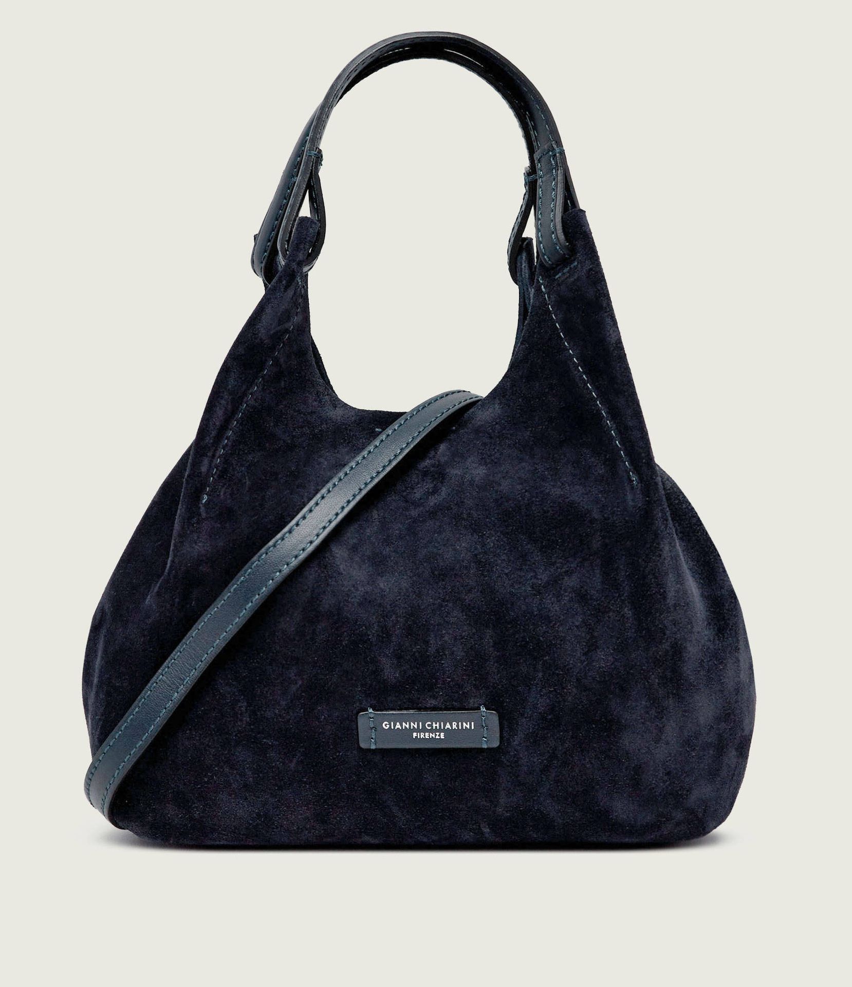 GIANNI CHIARINI Torebka na ramię + saszetka Dua zamsz
