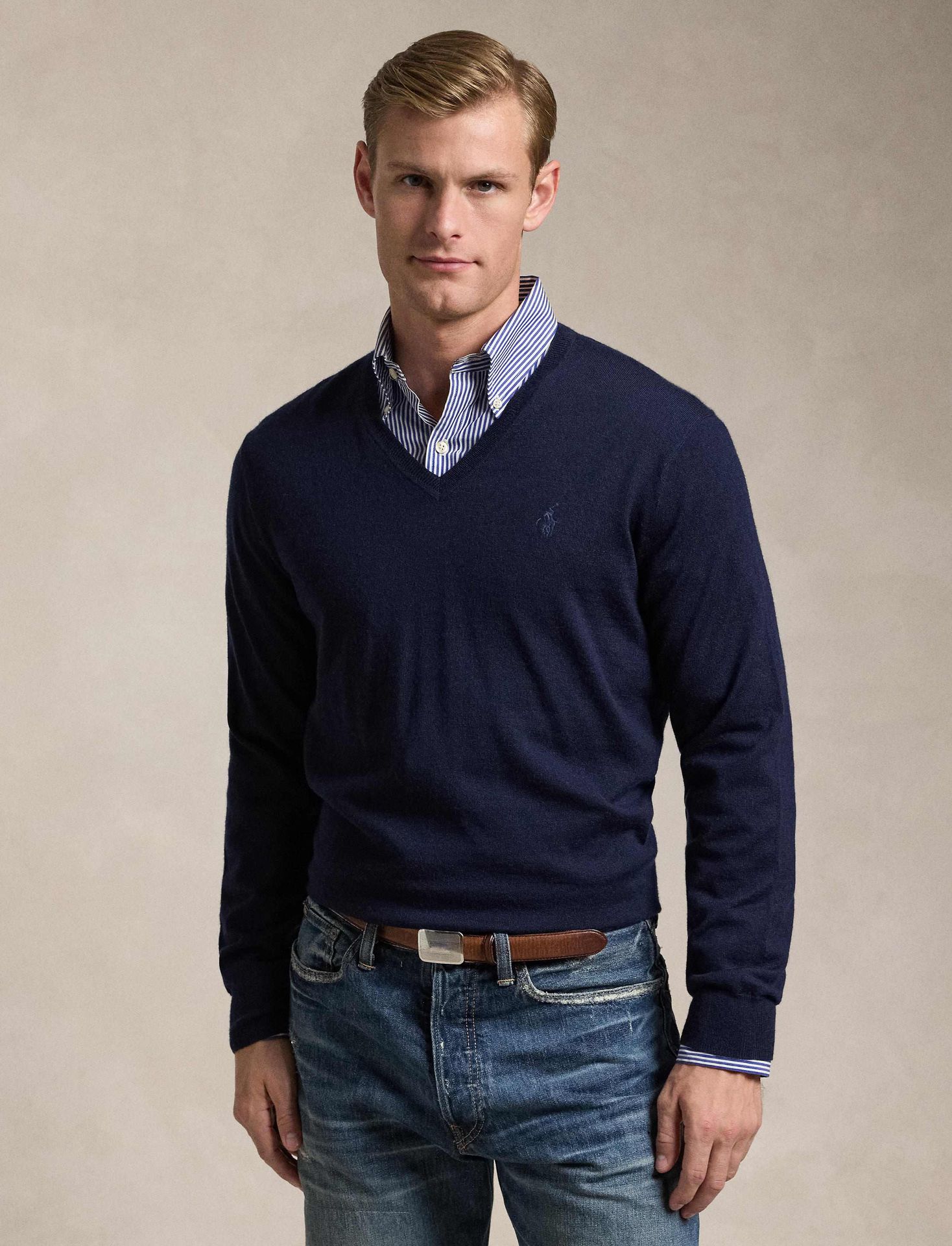 POLO RALPH LAUREN Wełniany sweter Regular Fit