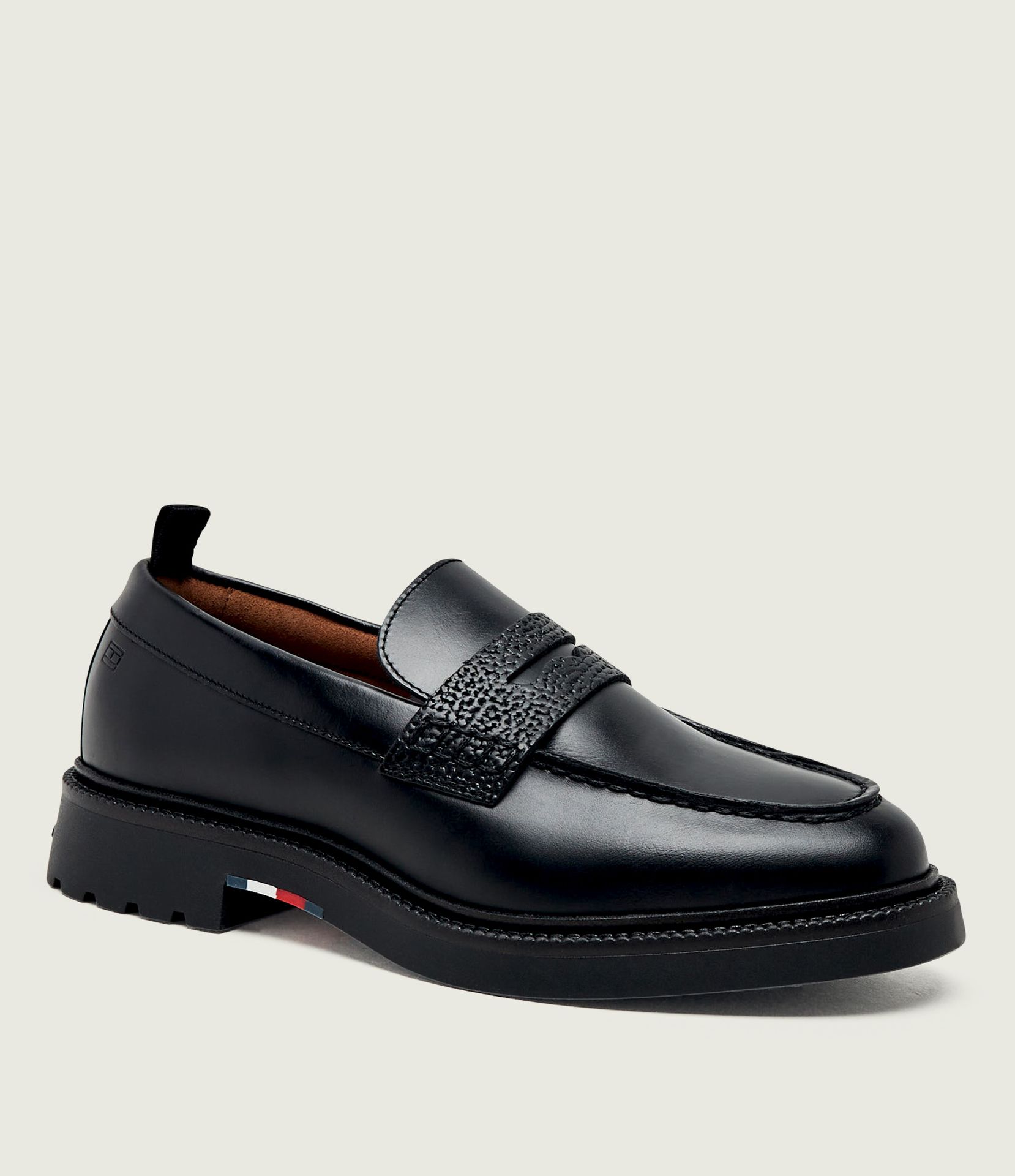 Tommy Hilfiger Skórzane loafersy Corporate