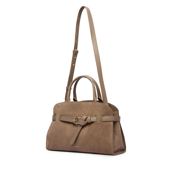 Torebka Coccinelle TLB Coccinellesabine Suede Bi E1 TLB 18 04 01 Beżowy ciemny