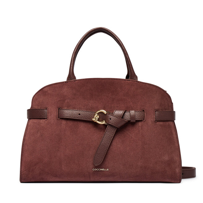 Torebka Coccinelle TLB Coccinellesabine Suede Bi E1 TLB 18 04 01 Bordowy