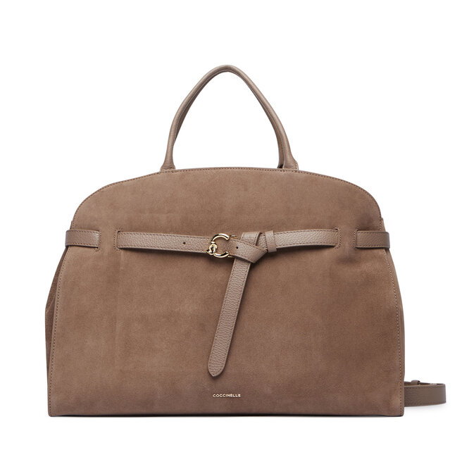 Torebka Coccinelle TLB Coccinellesabine Suede Bi E1 TLB 18 01 01 Beżowy ciemny