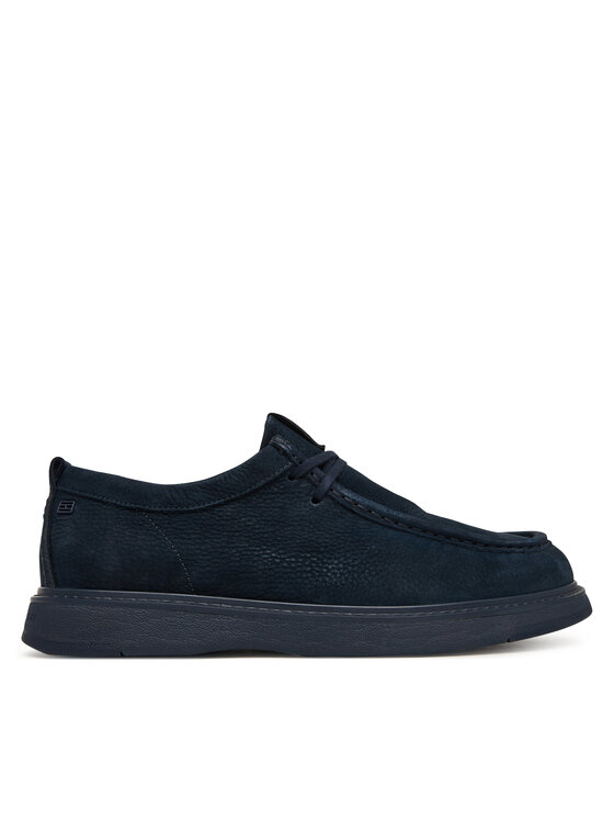 Tommy Hilfiger Półbuty Comfort Nubuck Moc Toe Shoe FM0FM05975 Granatowy