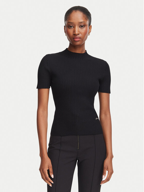 Guess Bluzka W6YR23 Z0967 Czarny Slim Fit