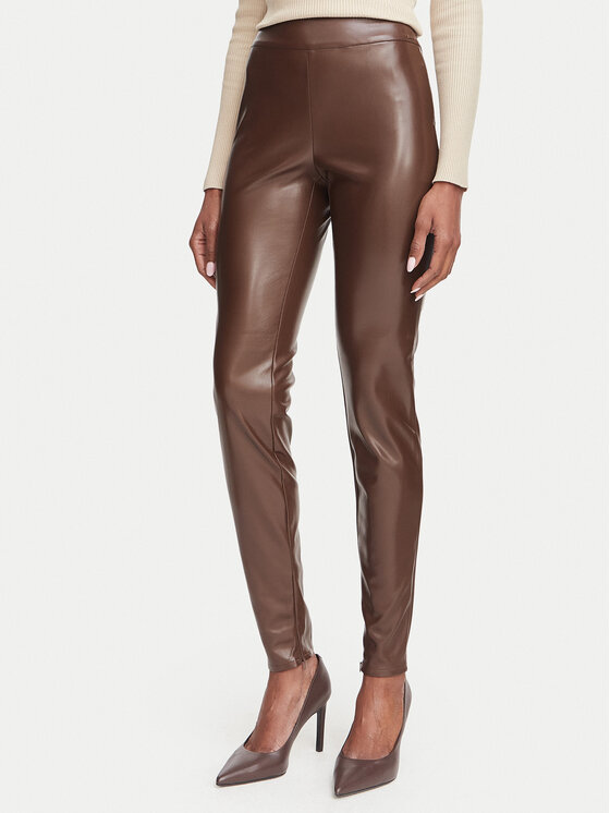Guess Legginsy W4BB18 WGIK0 Khaki Slim Fit