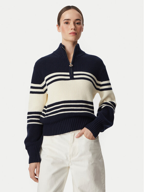 Guess Sweter W6YR47 Z1208 Granatowy Relaxed Fit