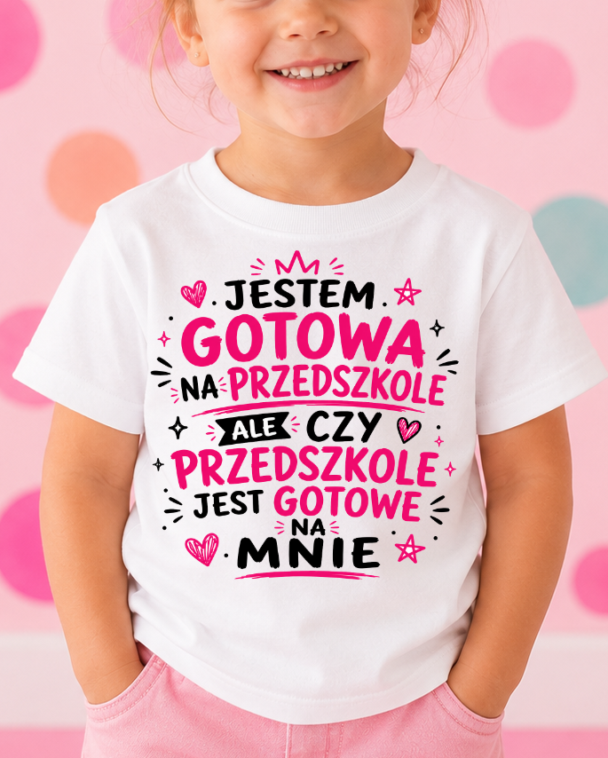 Koszulka dla dziewczynki do przedszkola