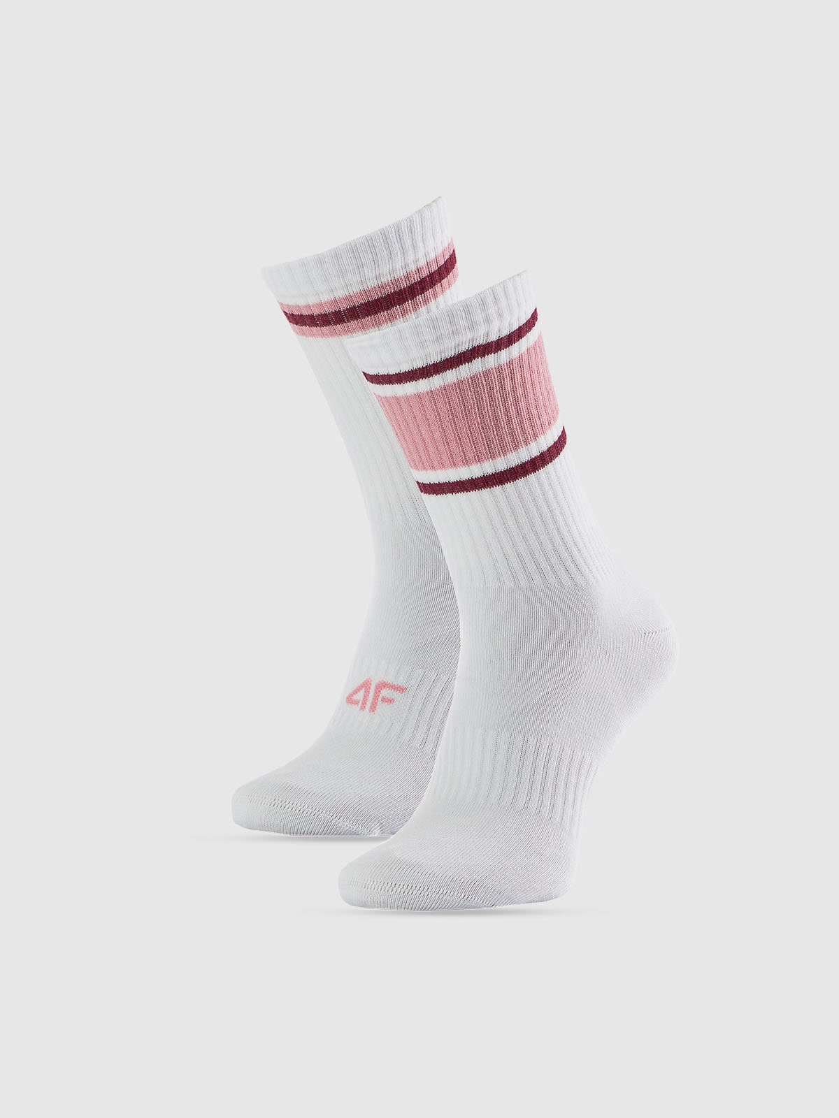4F Skarpetki długie (2-pack) damskie - białe 39-42