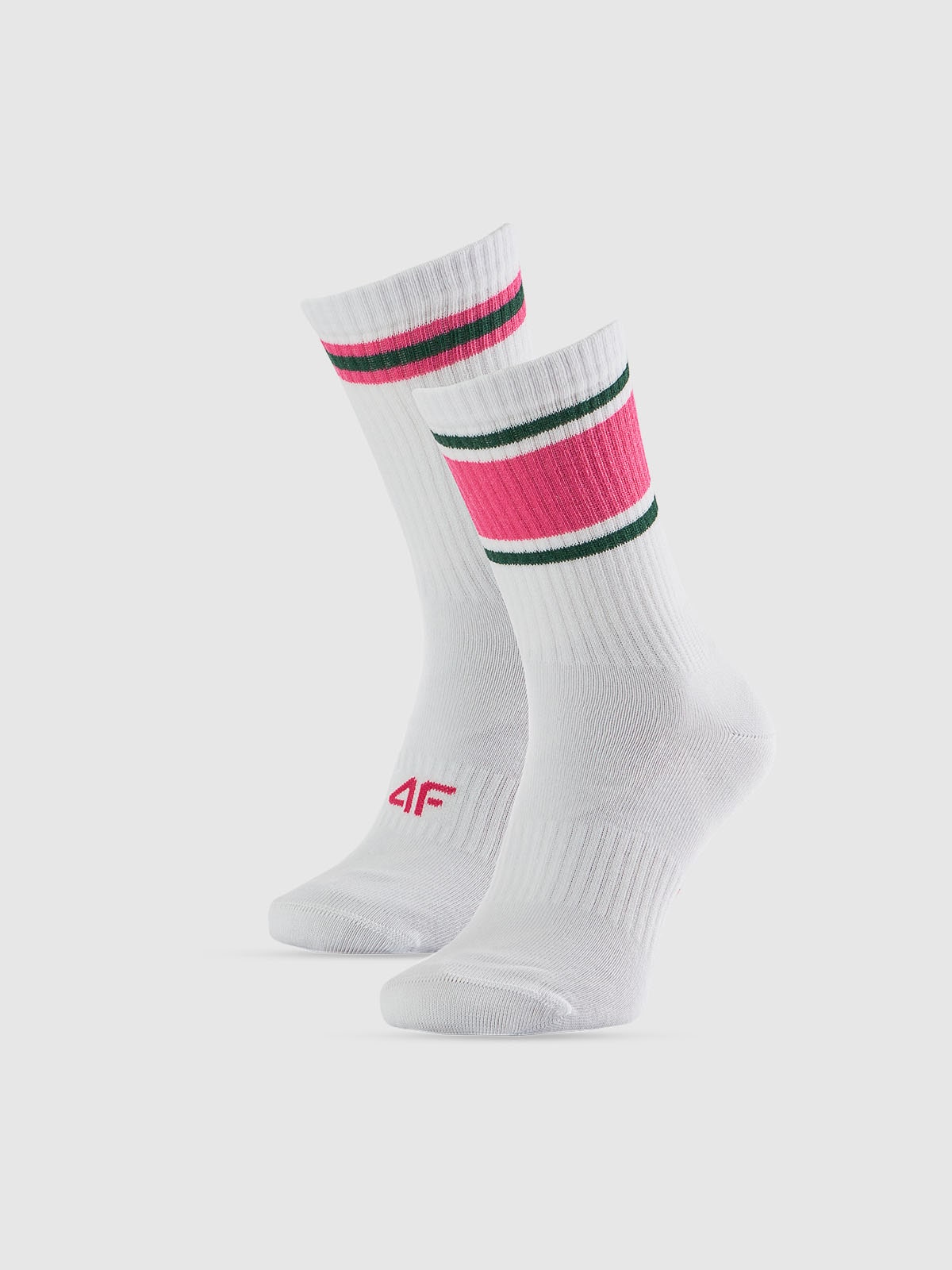 4F Skarpetki długie (2-pack) damskie - białe 39-42