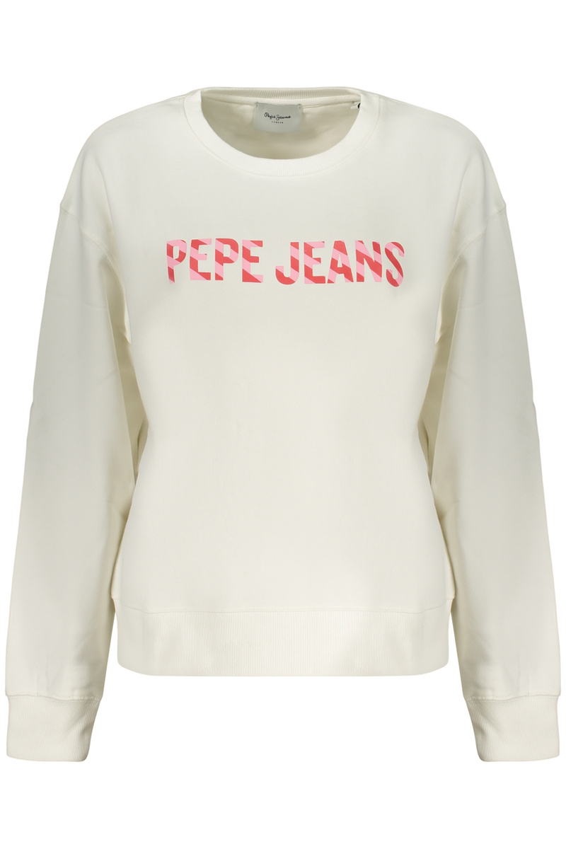 BIAŁA BLUZA DAMSKA PEPE JEANS Z ROZPINANYM NA ZAMEK