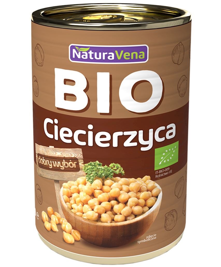 NaturaVena Ciecierzyca Konserwowa 400g - NaturaVena NAVCIECKON400