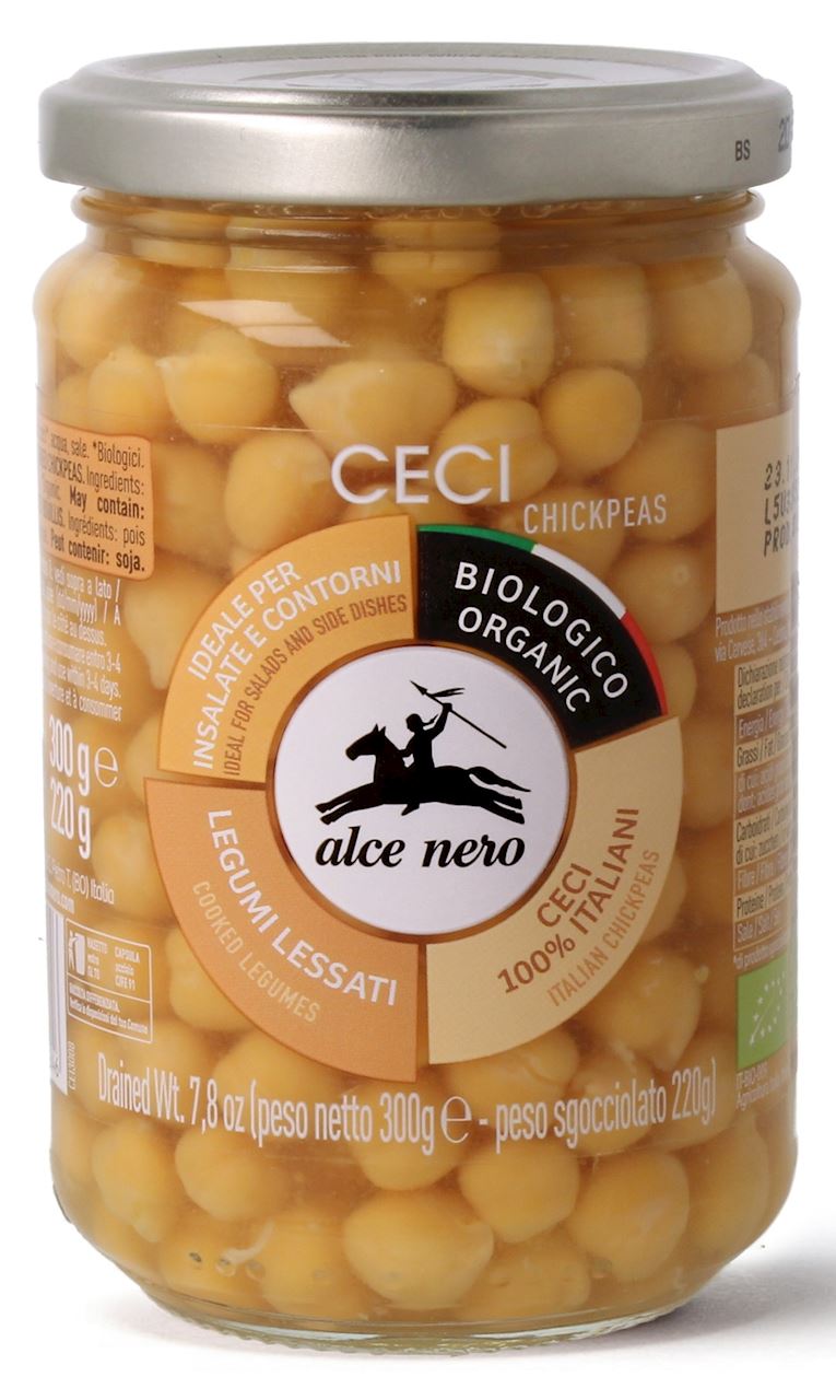 Alce Nero Skład: gotowana ciecierzyca*, woda, sól (*produkt... 8009004908246