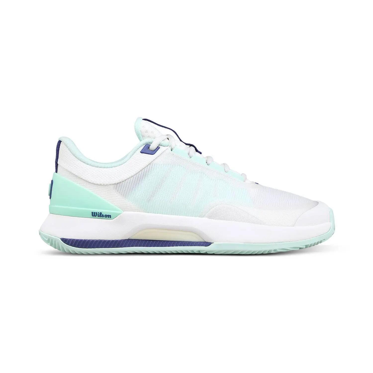 Wilson Intrigue Tour Clay Blanco/ Azul Mujer