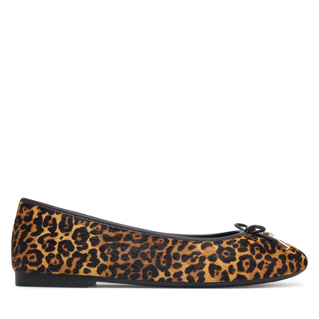 Baleriny Tommy Hilfiger Th Charm Cheetah Ballerina FW0FW09682 Brązowy