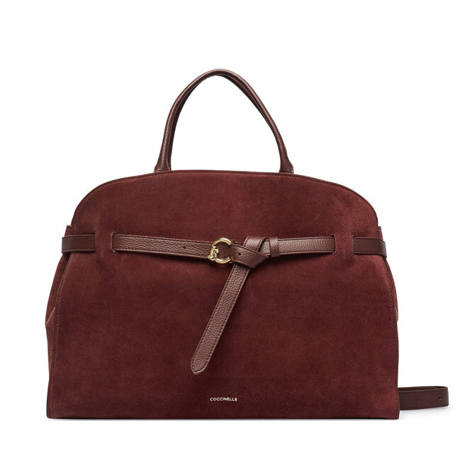 Torebka Coccinelle TLB Coccinellesabine Suede Bi E1 TLB 18 01 01 Bordowy