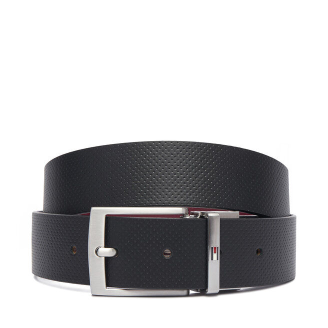 Pasek Tommy Hilfiger Adan Rev 3.5 Pebble AM0AM14566 Czarny