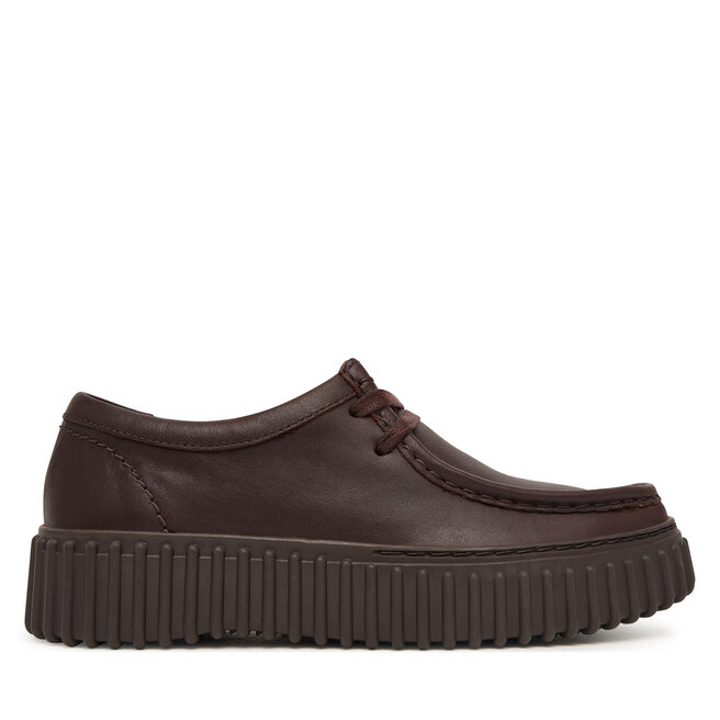 Półbuty Clarks Torhill Bee 26327768 Brązowy ciemny