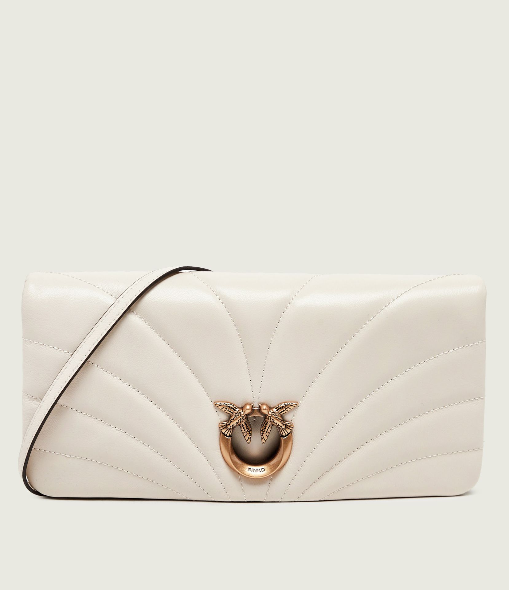 Pinko Skórzana listonoszka/kopertówka Click Horizontal Classic