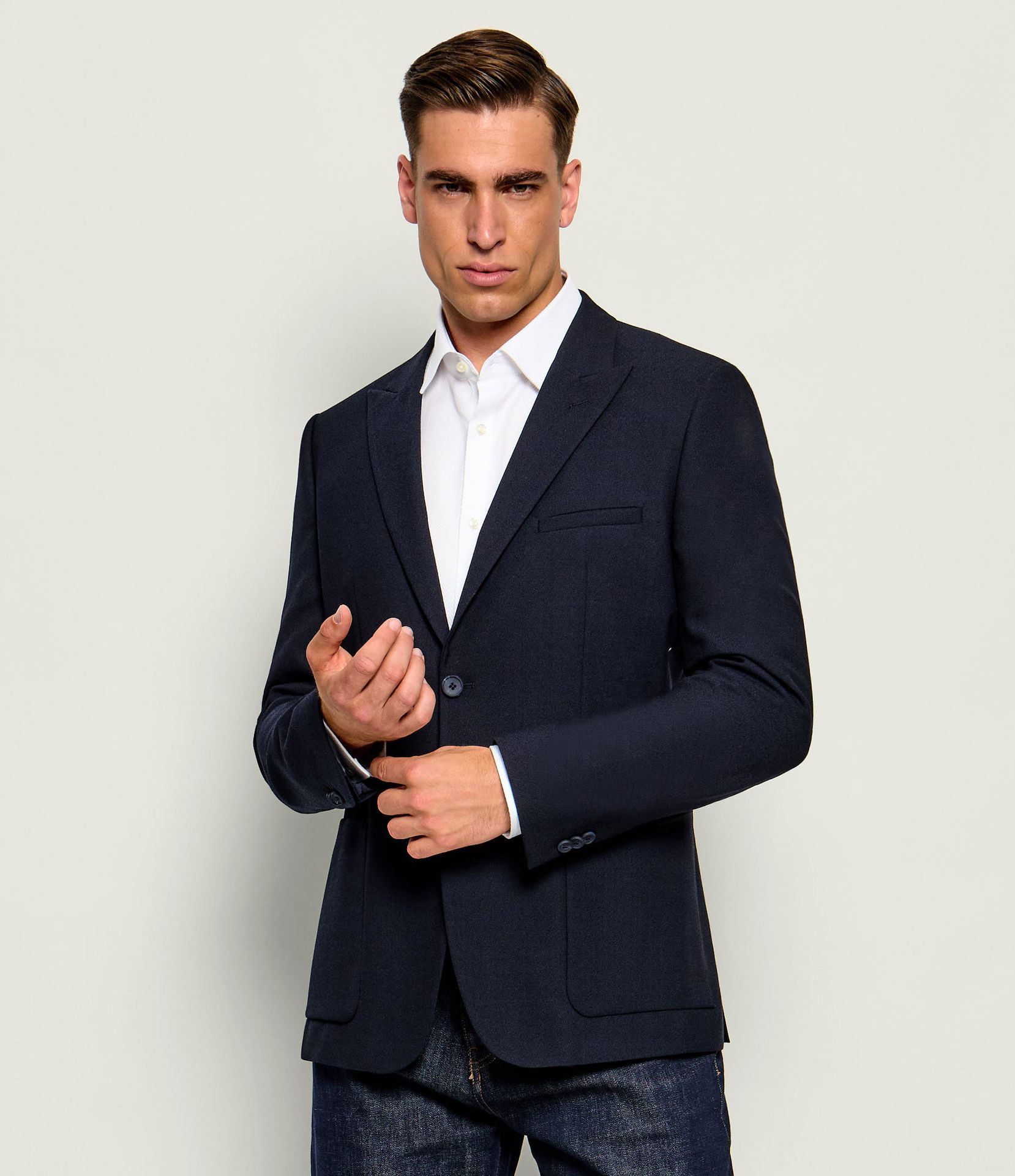 HUGO Wełniana marynarka Arti261F2X Extra slim fit