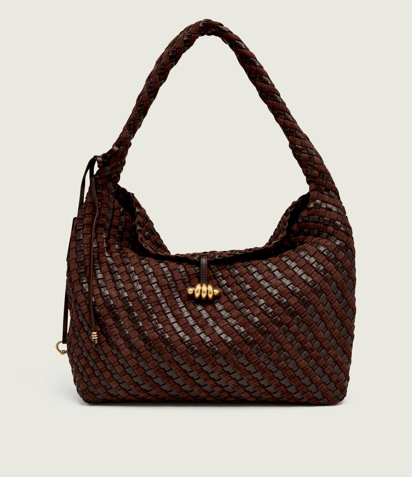 GIANNI CHIARINI Skórzana shopperka Aurelie zamsz