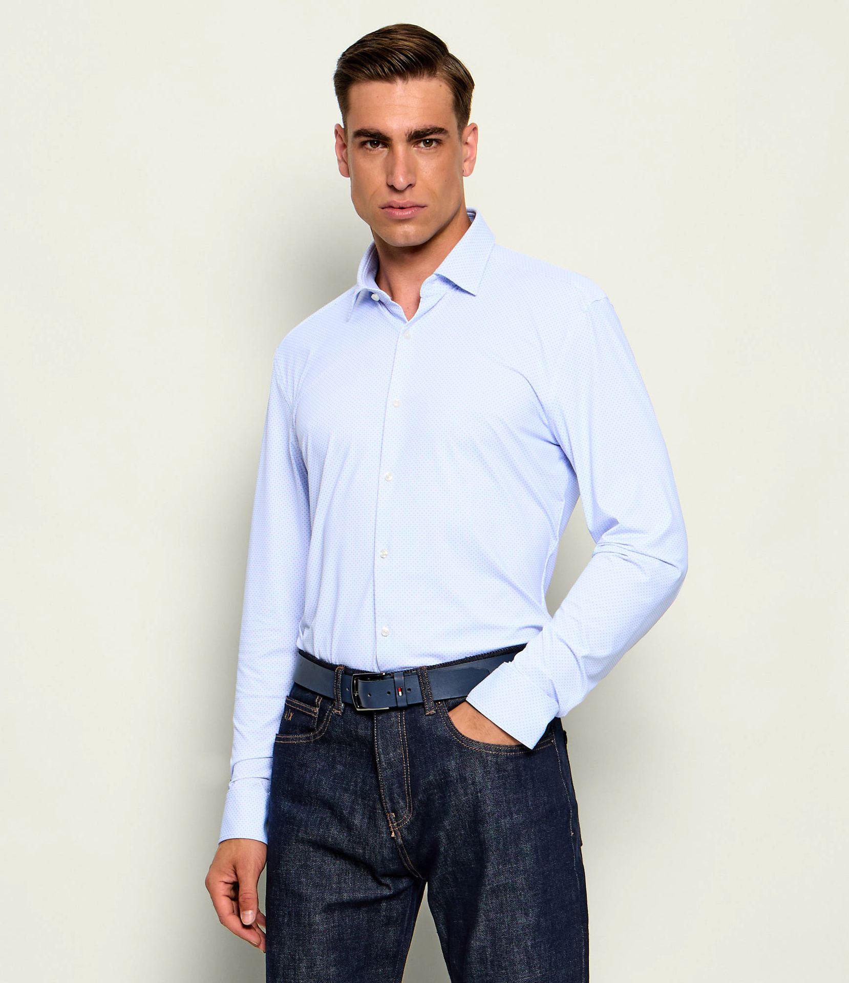 HUGO Koszula Kenno Slim Fit stretch