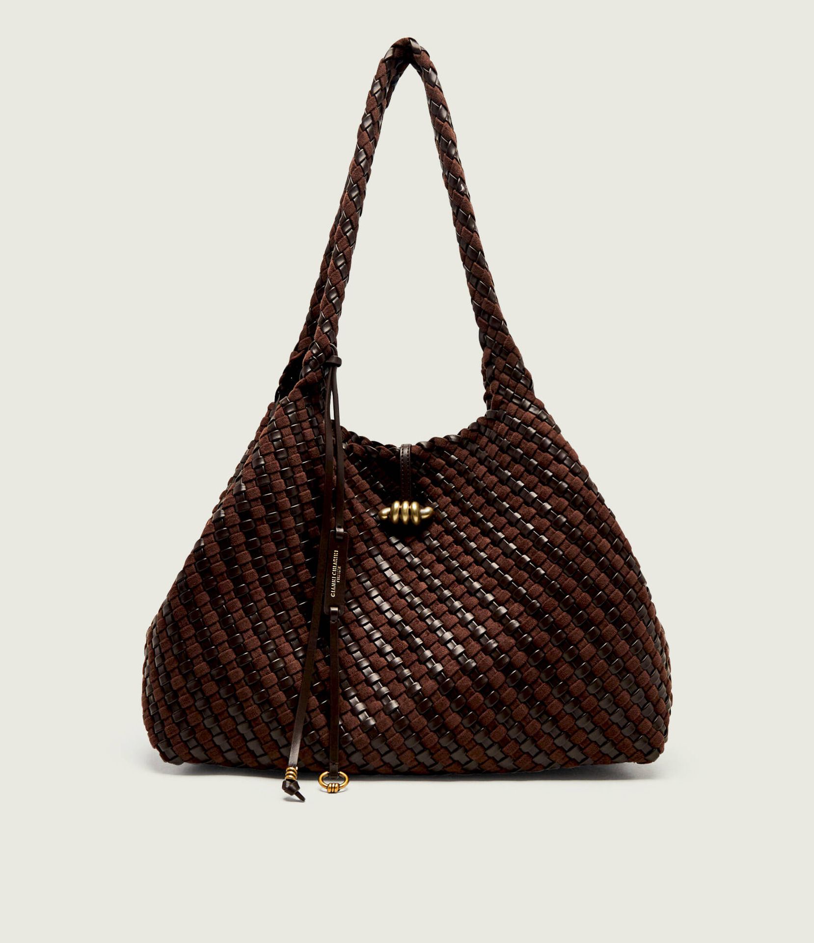 GIANNI CHIARINI Skórzana Shopperka Aurelie zamsz