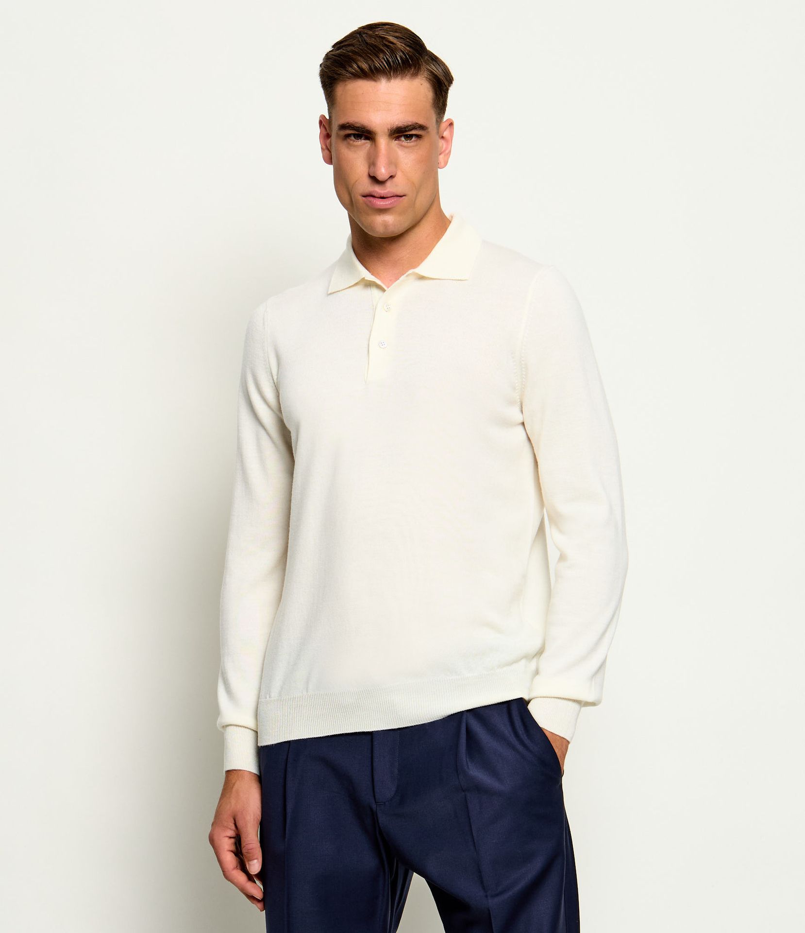 Gran Sasso Wełniane polo Regular Fit