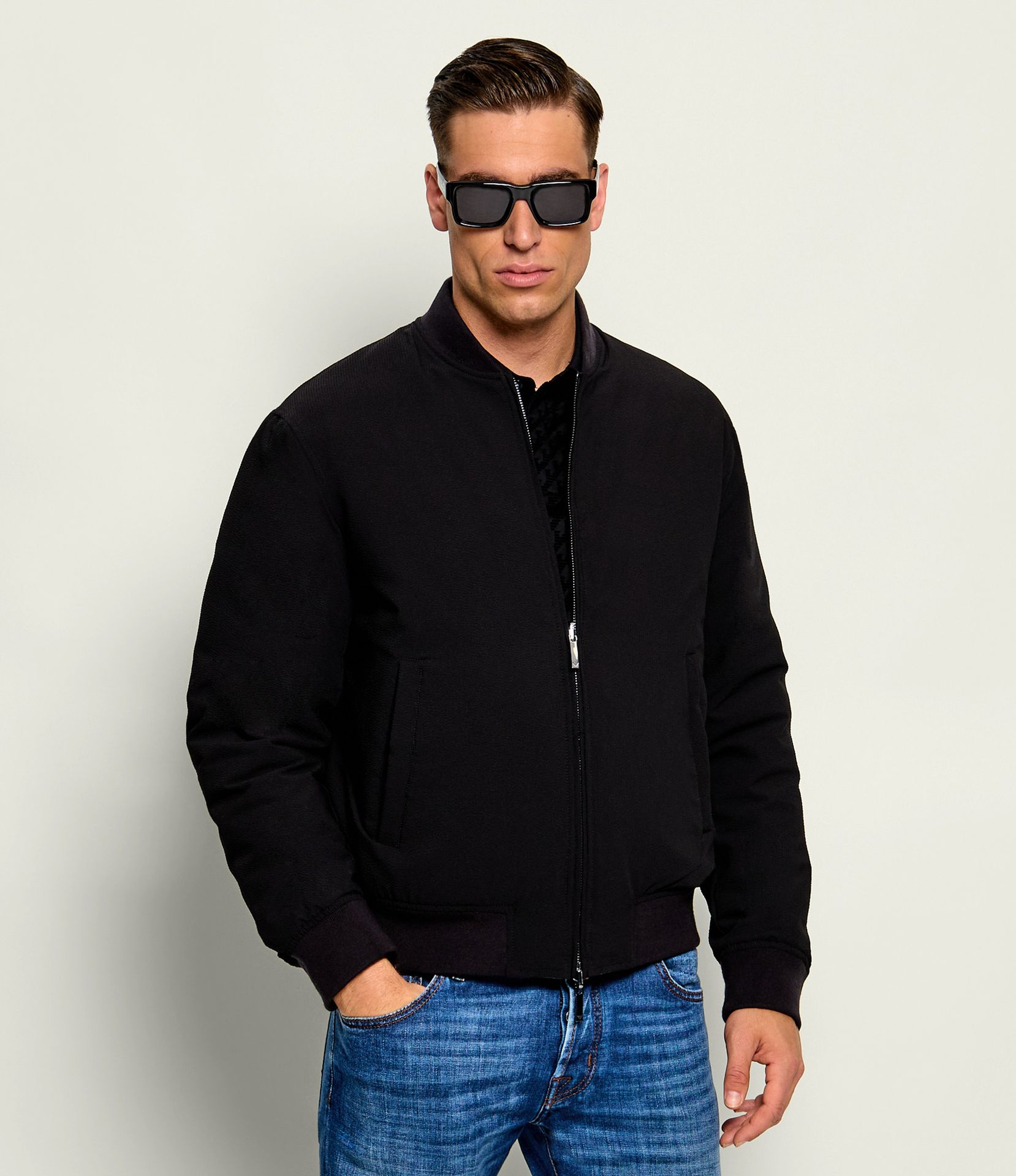 Emporio Armani Puchowa dwustronna kurtka bomber Regular Fit