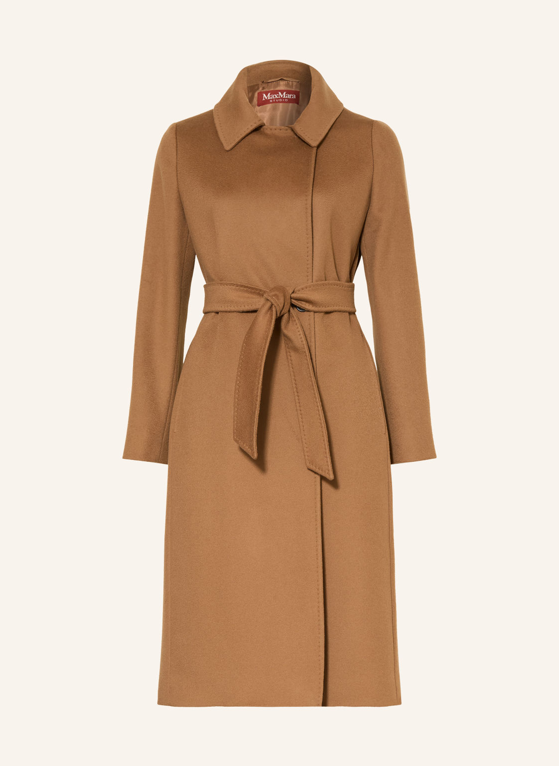 Max Mara Studio Płaszcz Wełniany braun