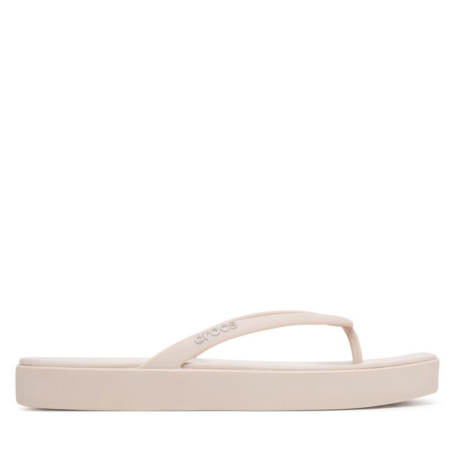 Japonki Crocs Miami Square Flatform Flip 214161 Brązowy
