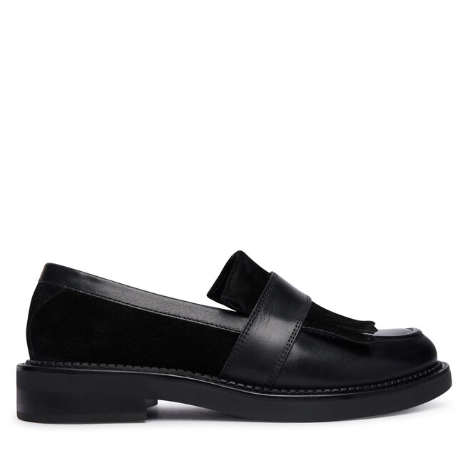 Loafersy Geox D Serilda D66WYE 4323 C9999 Czarny