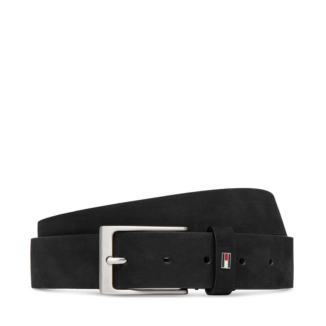 Pasek Tommy Hilfiger Layton 3.5 Nubuck AM0AM15047 Czarny