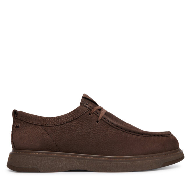 Półbuty Tommy Hilfiger Comfort Nubuck Moc Toe Shoe FM0FM05975 Brązowy ciemny