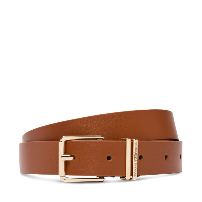Pasek Tommy Hilfiger Th Square 2.5 AW0AW18692 Brązowy