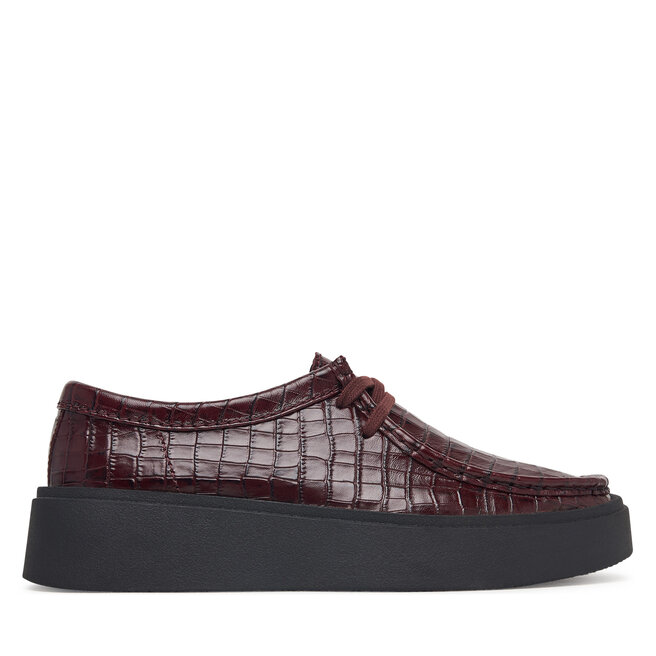 Półbuty Clarks Torview W 26328105 Bordowy